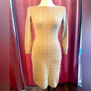 Ralph Lauren black label 100% cashmere cable knit dress S, M